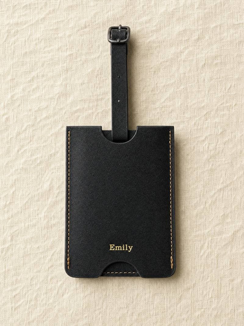 Personalised Leather Luggage Tag